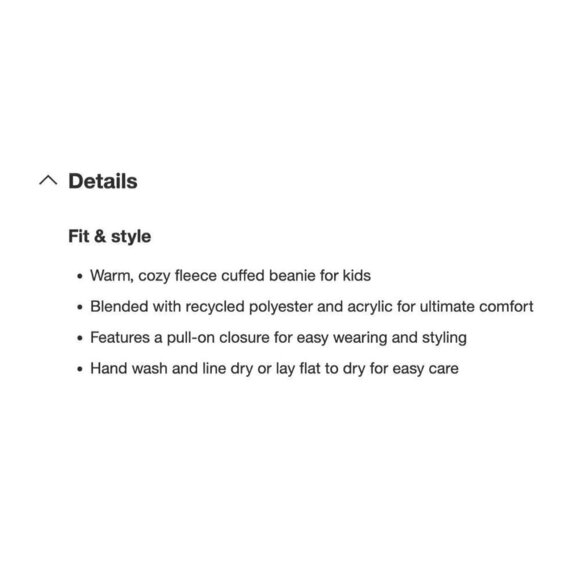 All In Motion Purple Fleece Cuffed Puff Beanie - Picture 9 of 9